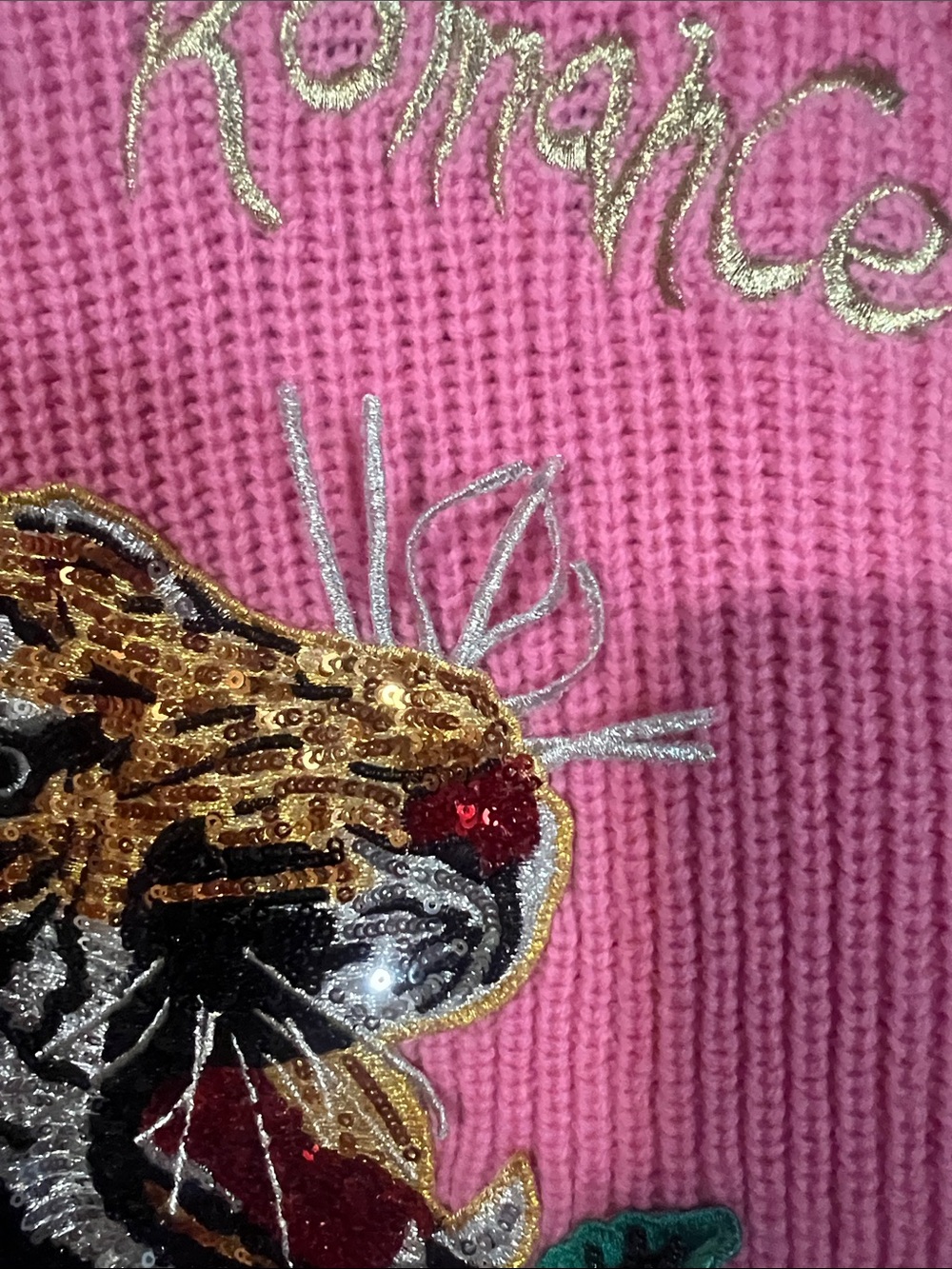 Ed Hardy Pink and Aqua Striped Knit Cardigan - Picture 10 of 13
